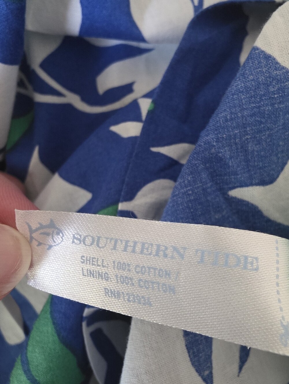 Southern Tide Green and Blue Floral Dress - Picture 12 of 13